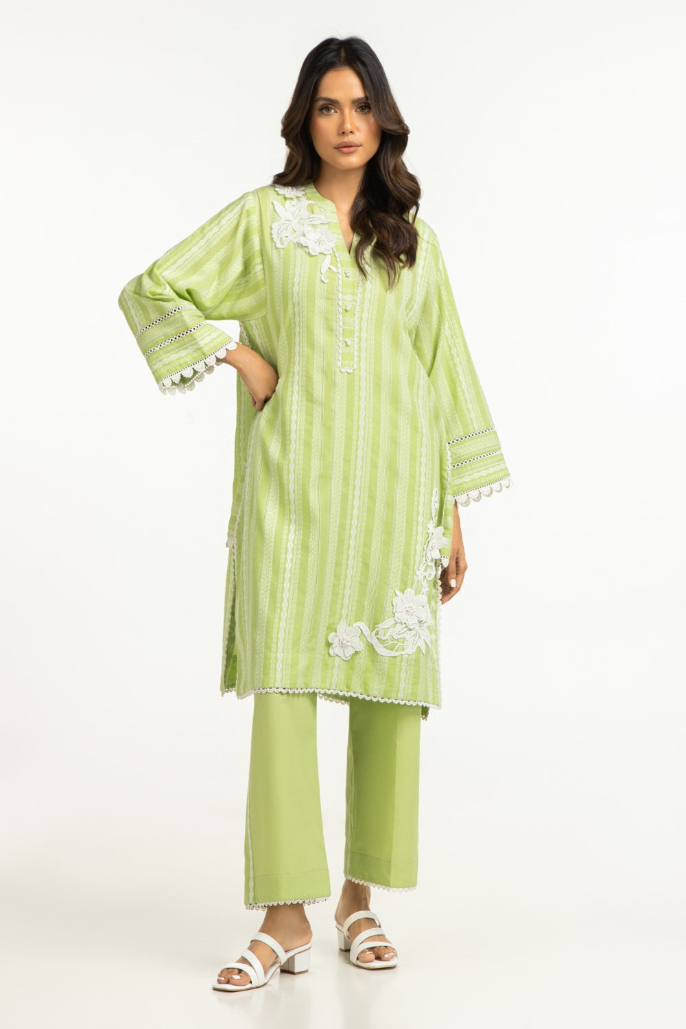 Leno Kara Embellished Co-Ord Set