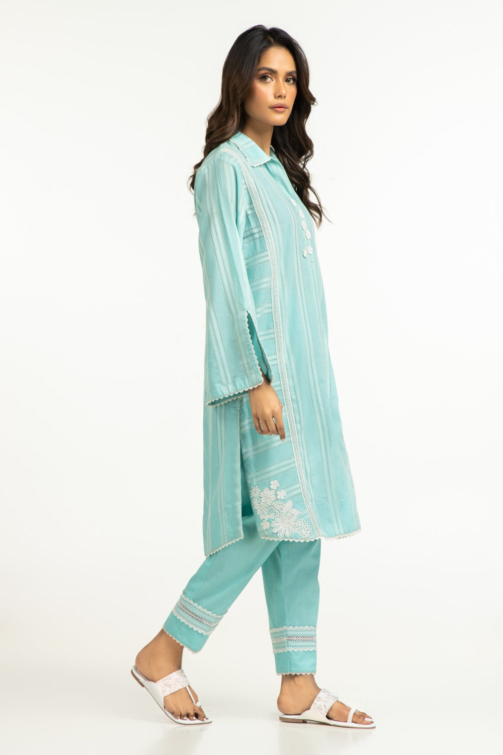 Leno Kara Embellished Co-Ord Set