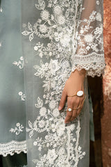 SEAFOAM BREEZE-3PC (SHIRT, TROUSER & DUPATTA)