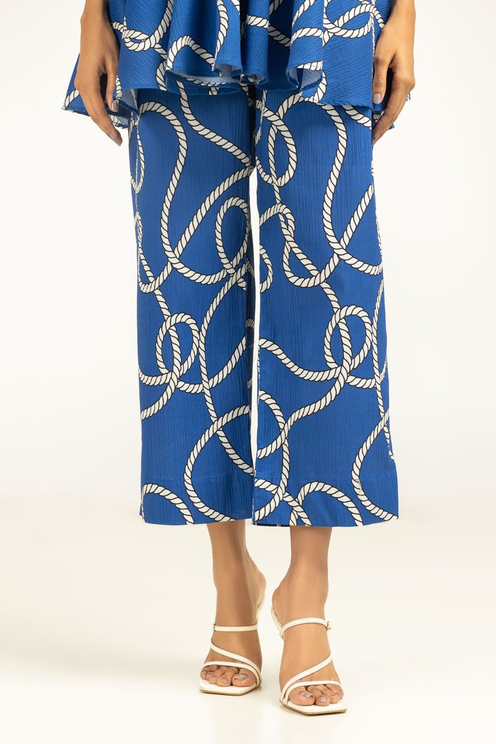 Ripple crinkle Printed Co-Ord Set