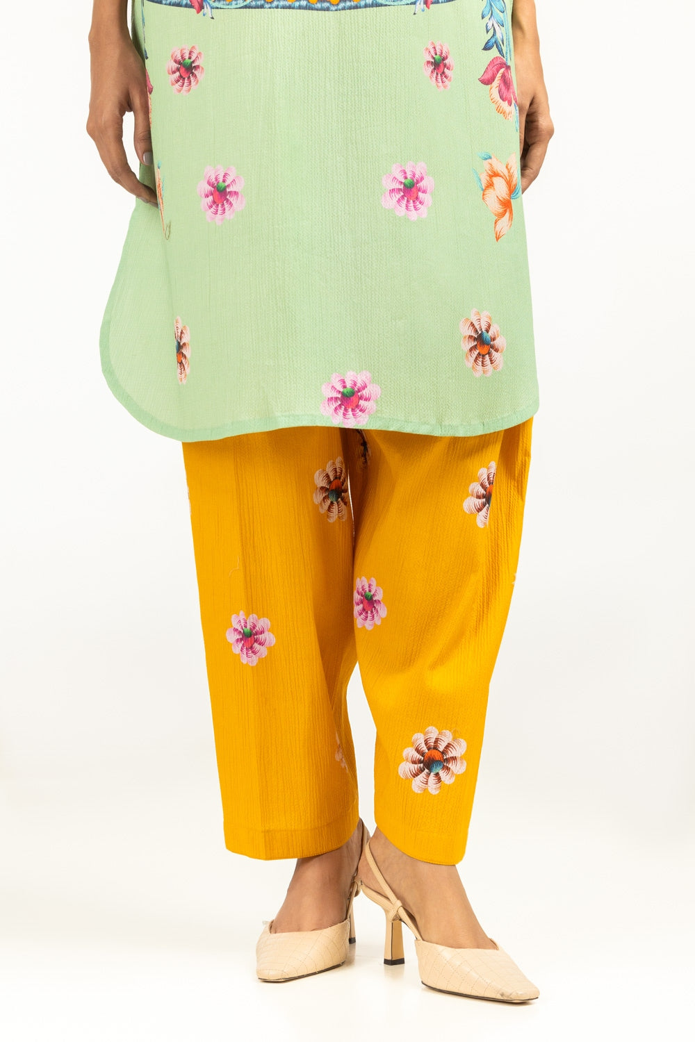 Ripple crinkle Printed Co-Ord Set