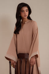 SUNSET OCHRE EMBROIDERED SHIRT