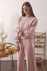 Viscose Blended Crew Neck Sweater