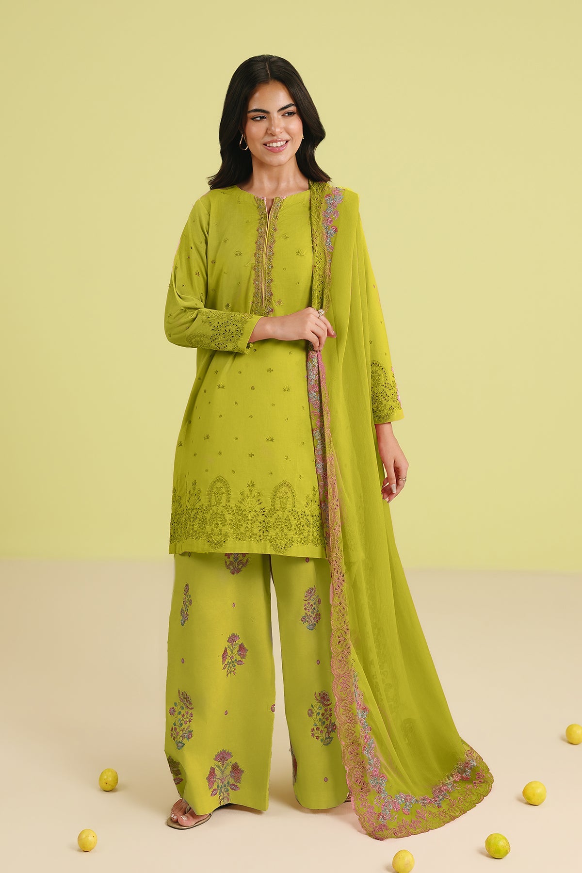 3-PC Stitched Embroidered Lawn Collection CNP-6-269