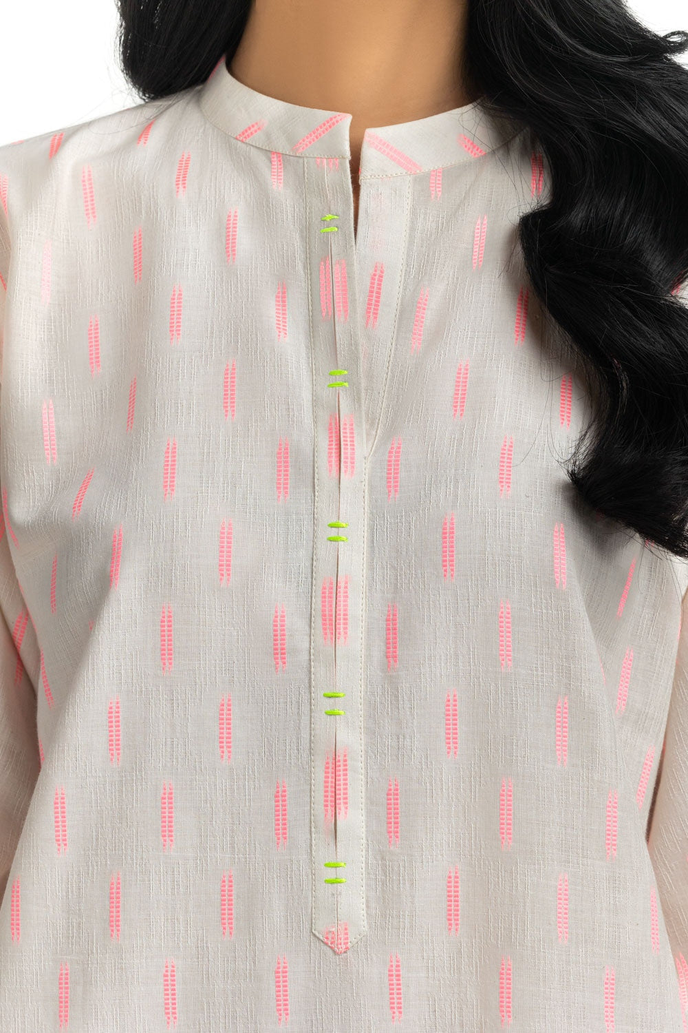 Neon Jacquard Embroidered Shirt And Trouser