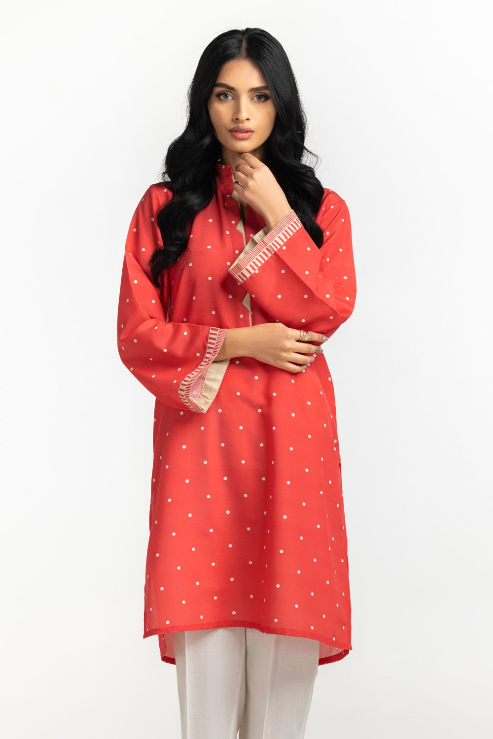 Poly Cambric Printed Shirt