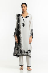 Raw Silk Embroidered Shirt And Trouser