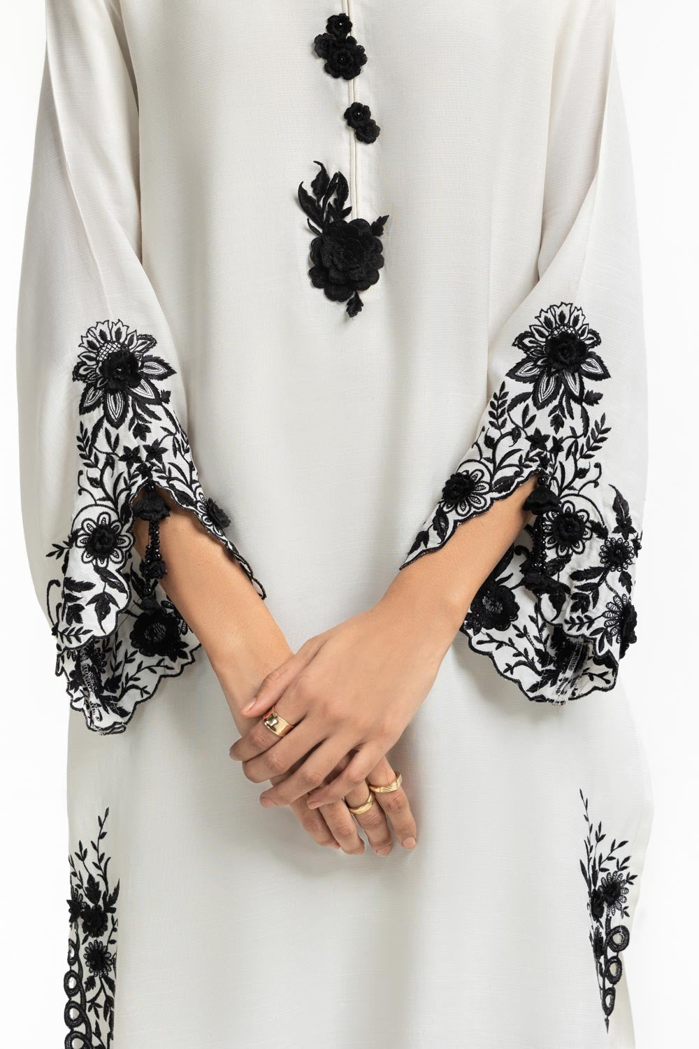Raw Silk Embroidered Shirt And Trouser