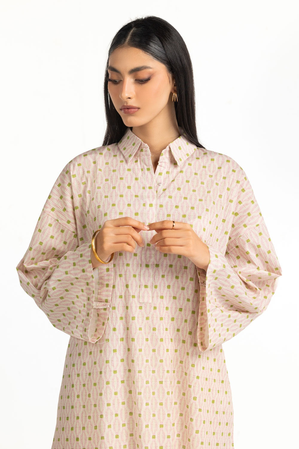 Ripple Crinkle Printed Co-Ord Set