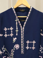 2 Piece- Pure Sheesha Silk Embroidered Suit S115147