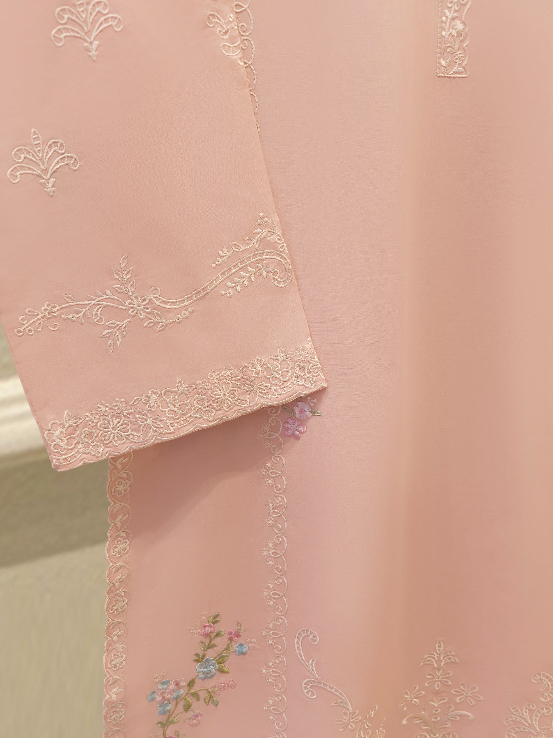 2 Piece - Embroidered Cambric Suit S115304