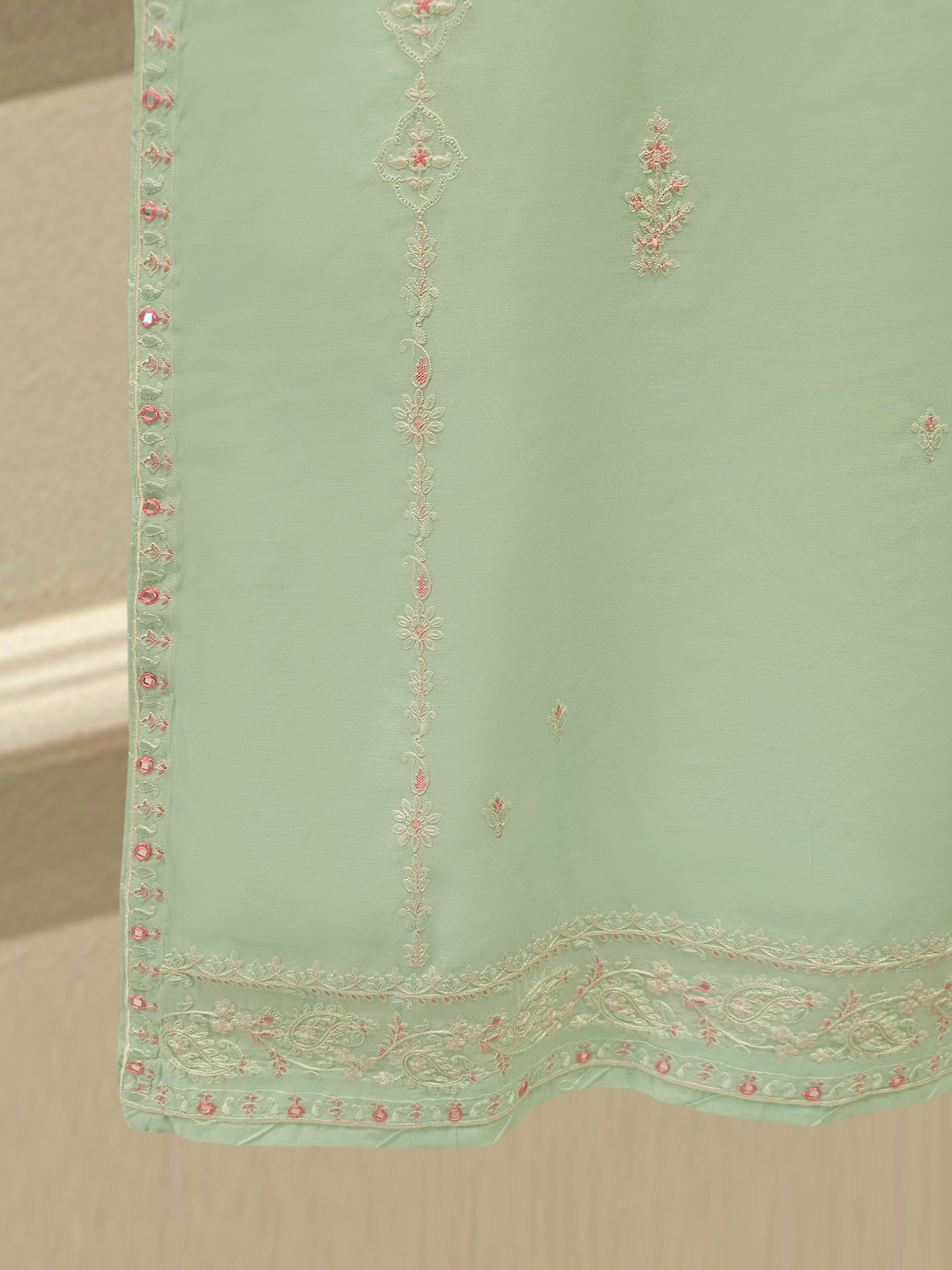 Pure Embroidered Kora Cotton Shirt S113837