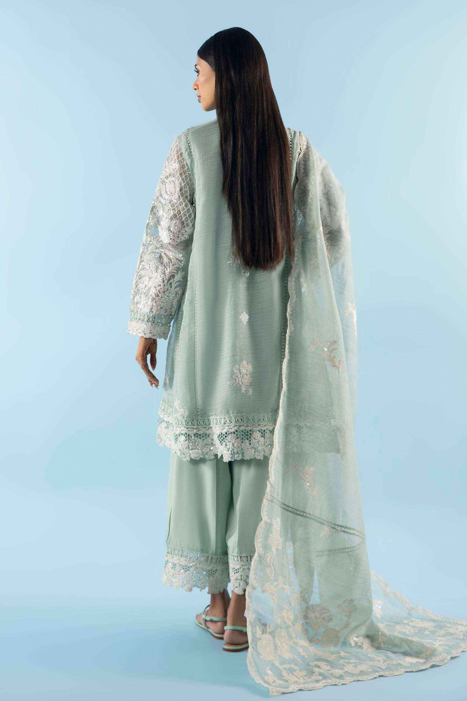 Stitched Raw Silk Culotte
