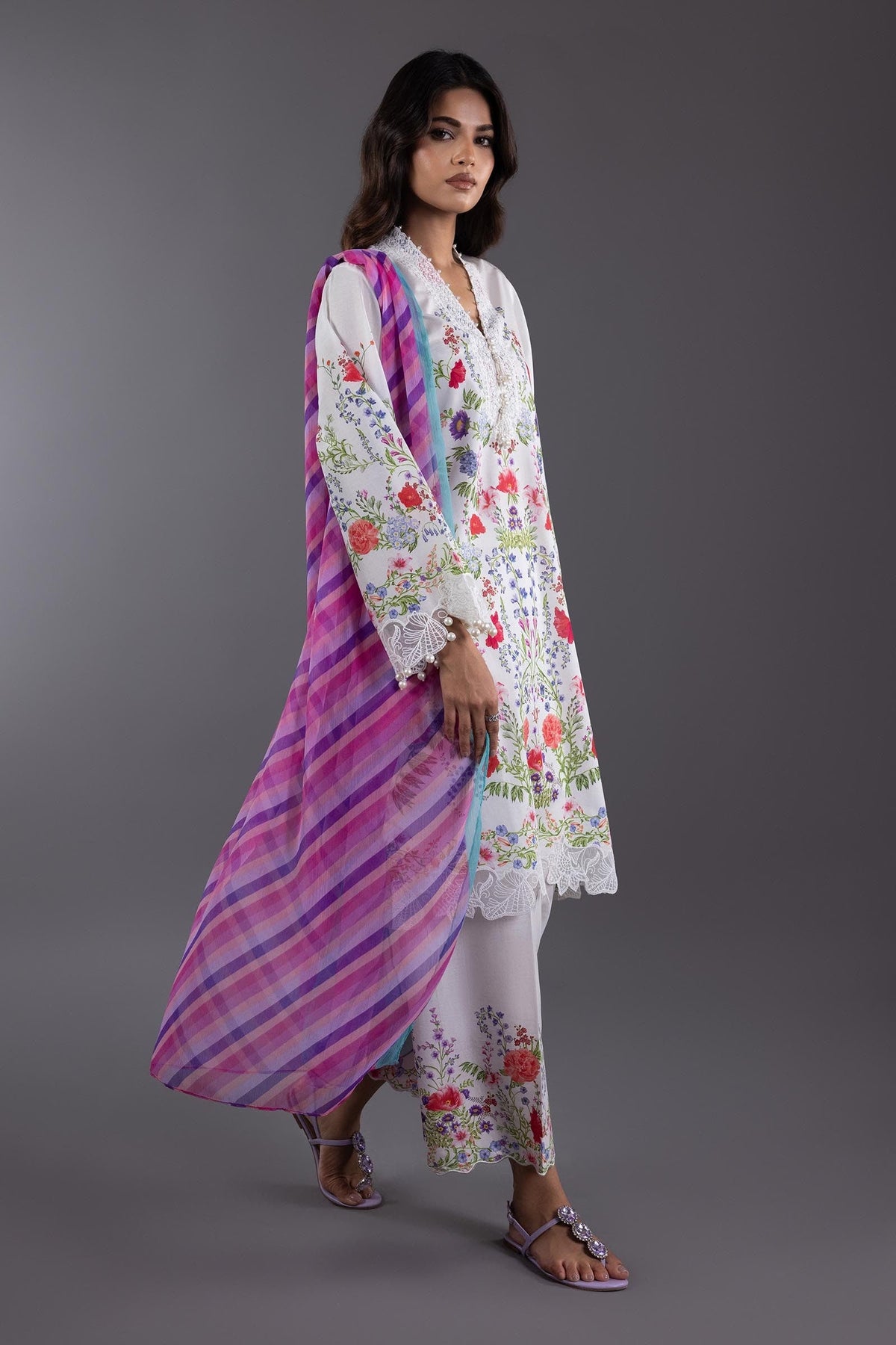 Stitched Muzlin Lawn Shirt