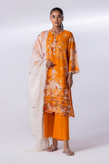 Stitched Woven Net Dupatta