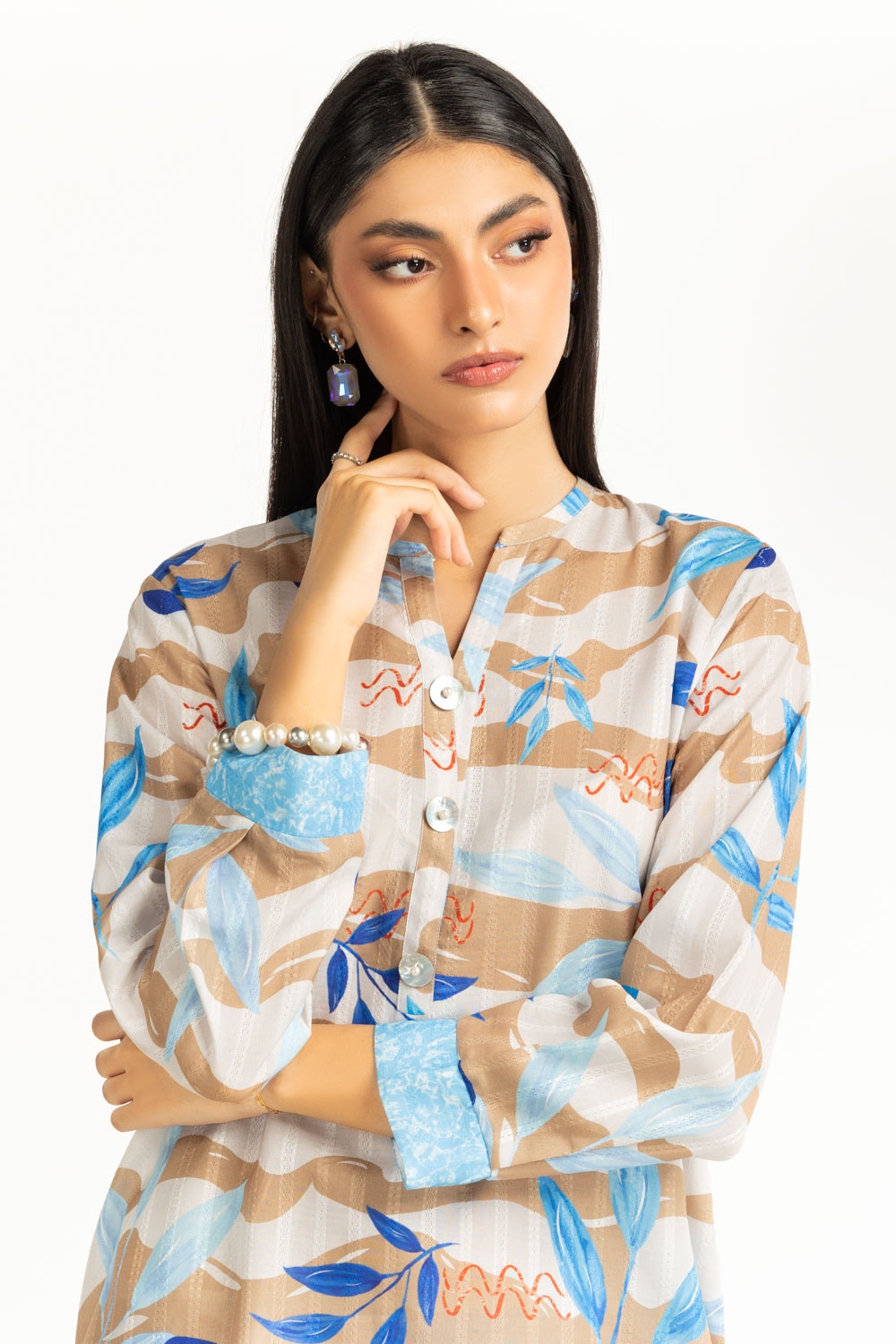 Textured Dobby Printed Co-Ord Set