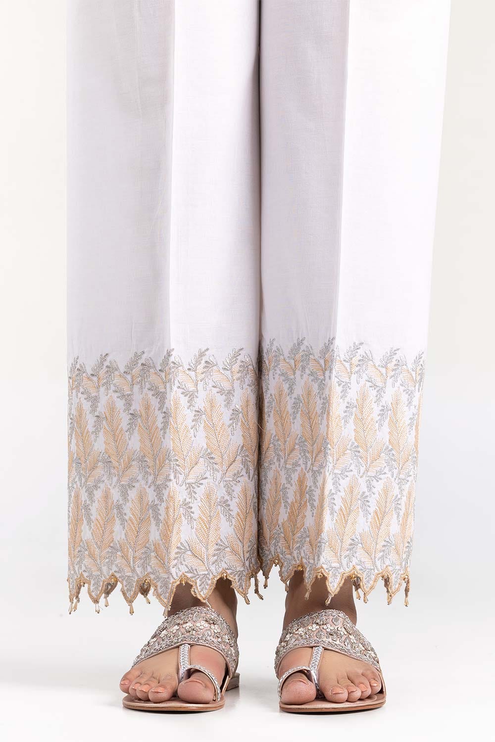 Off-White Cambric Festive Trousers