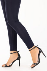 Navy Jersey Tights