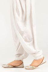 White Poly Crepe Shalwar