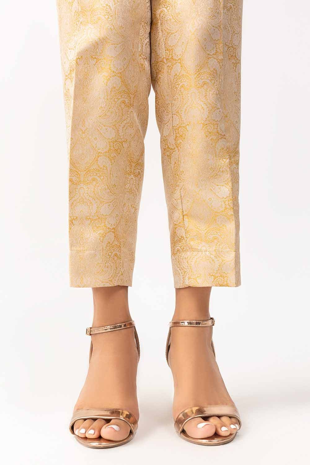 Golden Jamawar Trousers
