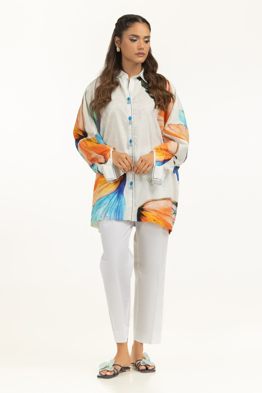 Viscose Jacquard Printed Shirt