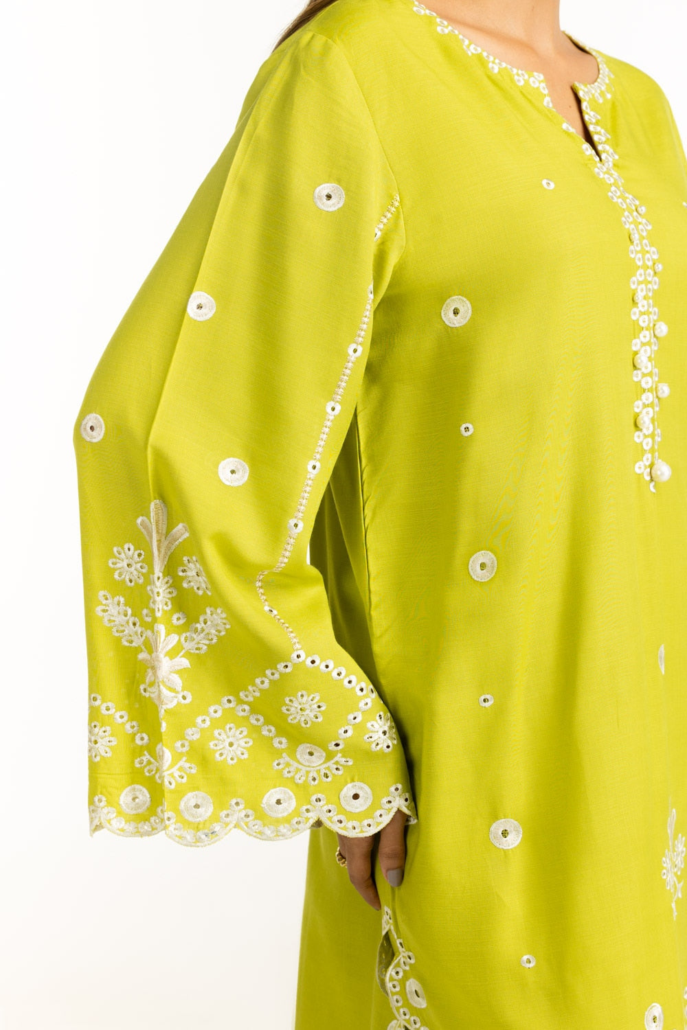 Viscose Rawsilk Embroidered Shirt And Trouser