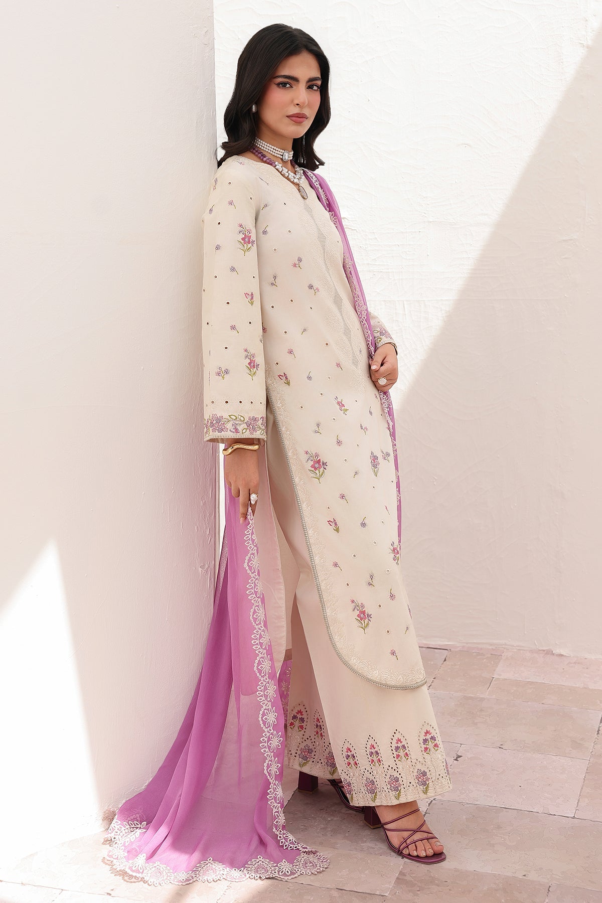 3-PC Stitched Embroidered Lawn Collection CNP-6-210