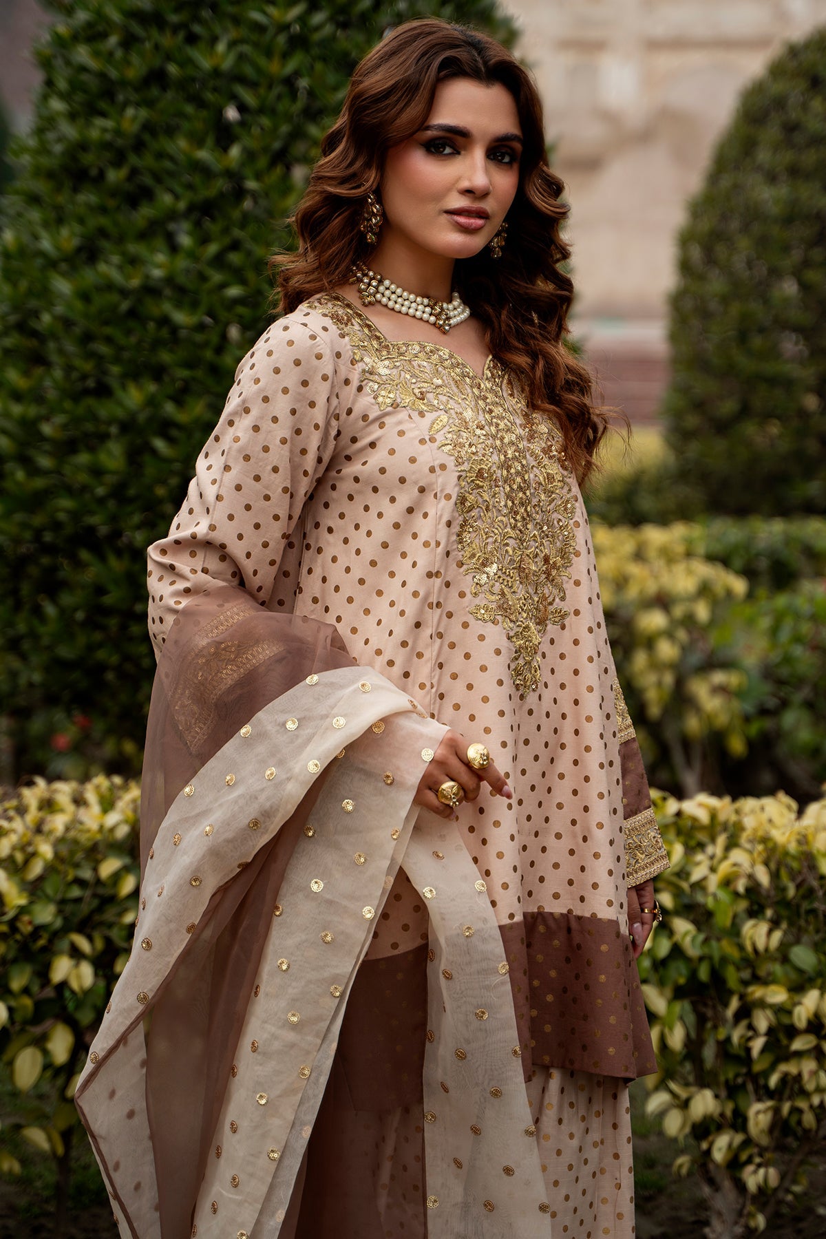 3-PC Embroidered Silk  CMA-6-273