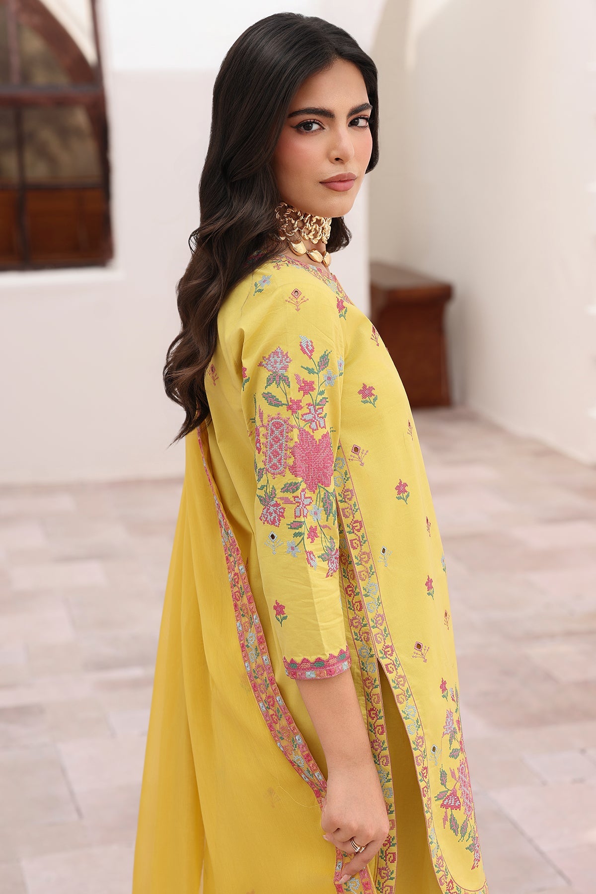 3-PC Stitched Embroidered Lawn Collection CNP-6-219
