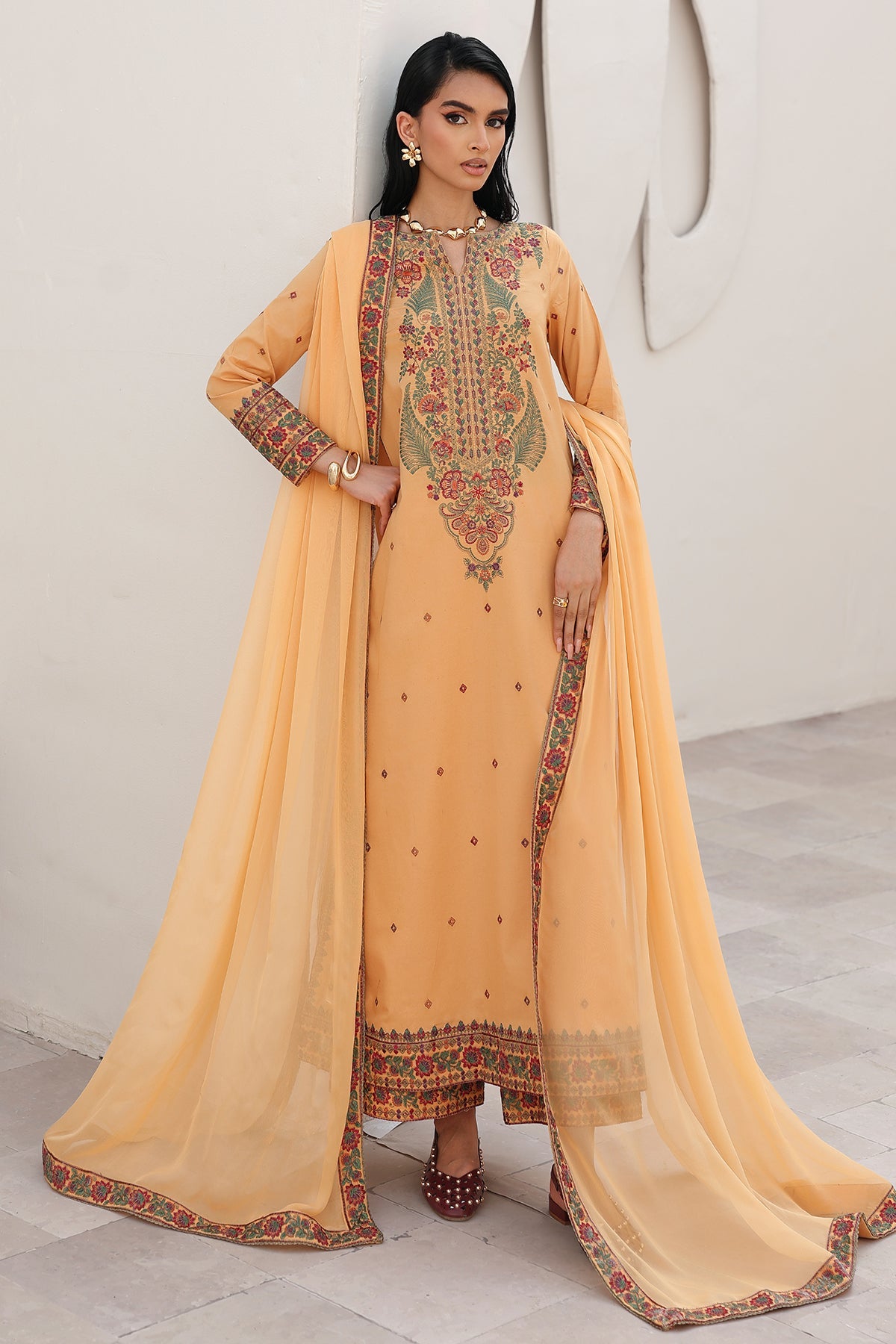 3-PC Stitched Embroidered Lawn Collection CNP-6-220