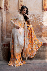 3-PC Stitched Embroidered Chiffon Collection VSLW6-06P