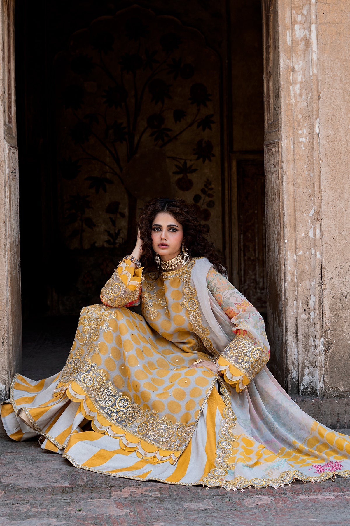 3-PC Stitched Embroidered Chiffon Collection VSLW6-10P