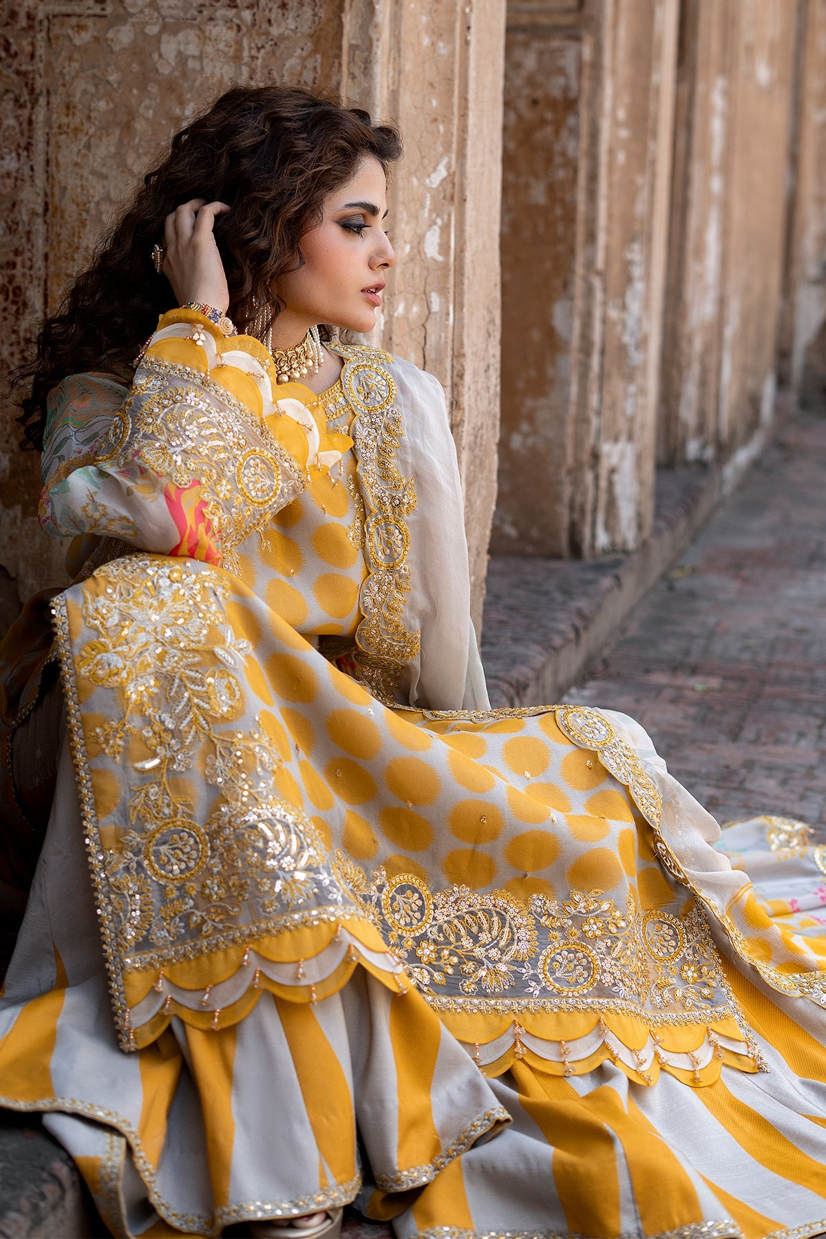 3-PC Stitched Embroidered Chiffon Collection VSLW6-10P