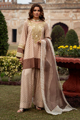 3-PC Embroidered Silk  CMA-6-273