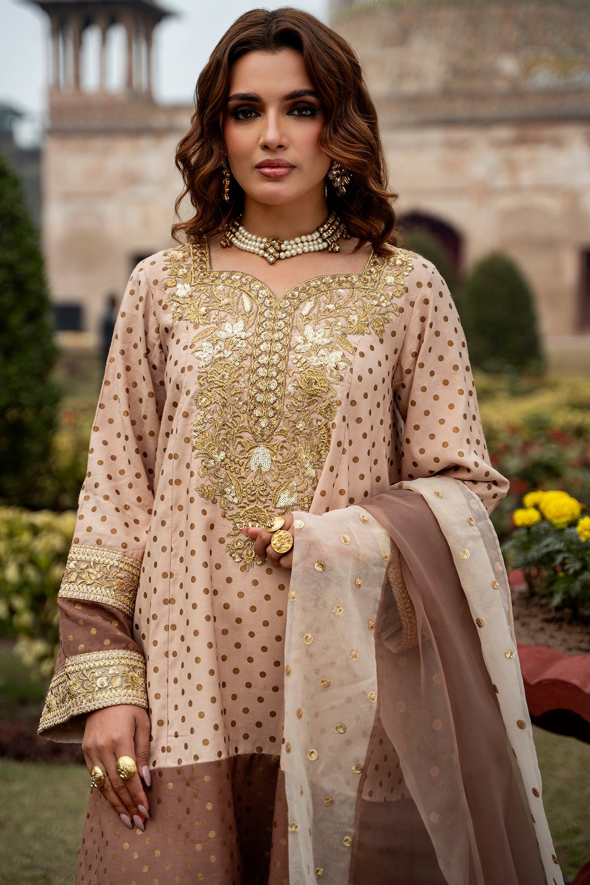 3-PC Embroidered Silk  CMA-6-273