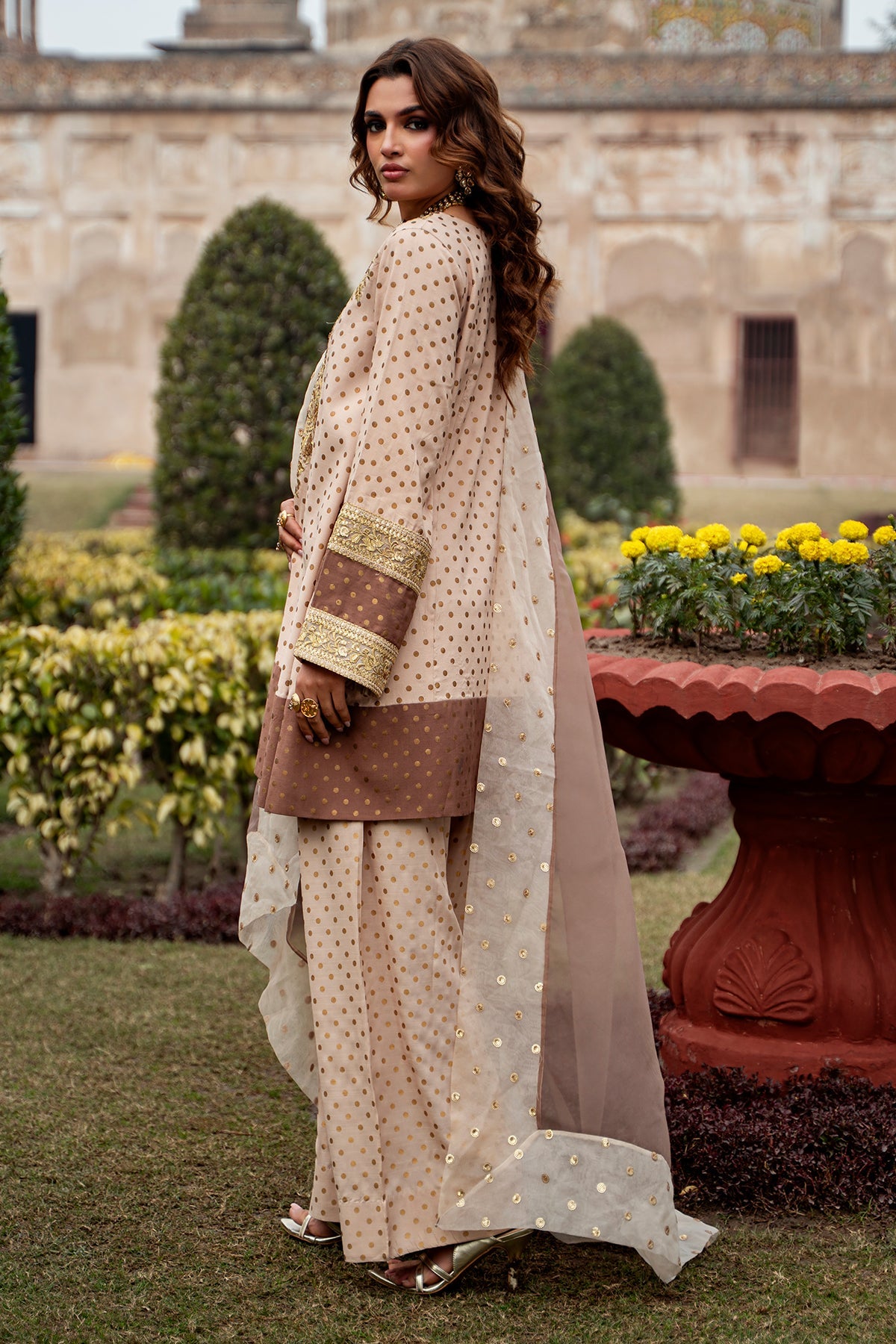 3-PC Embroidered Silk  CMA-6-273