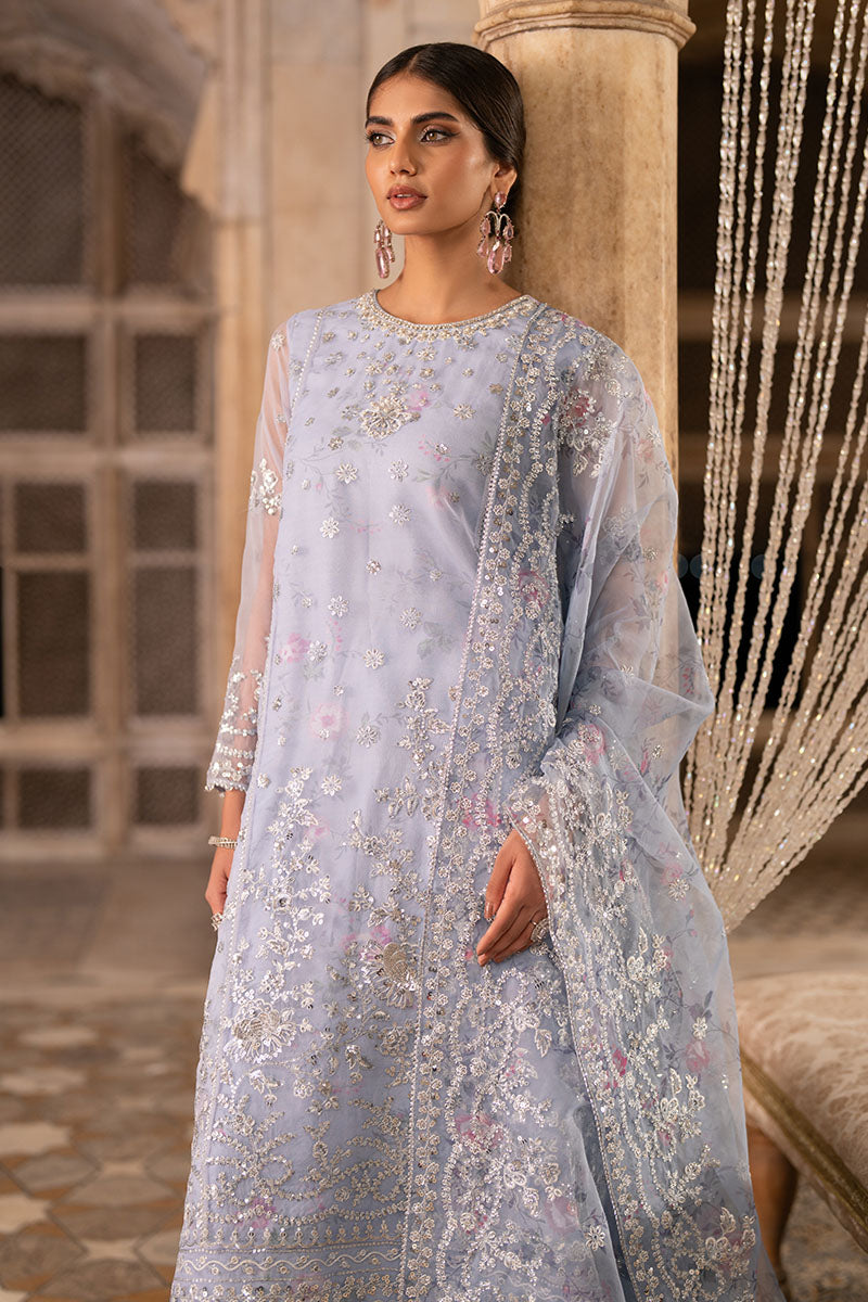 AMETHYST DUSK-3PC ORGANZA EMBROIDERED PRET