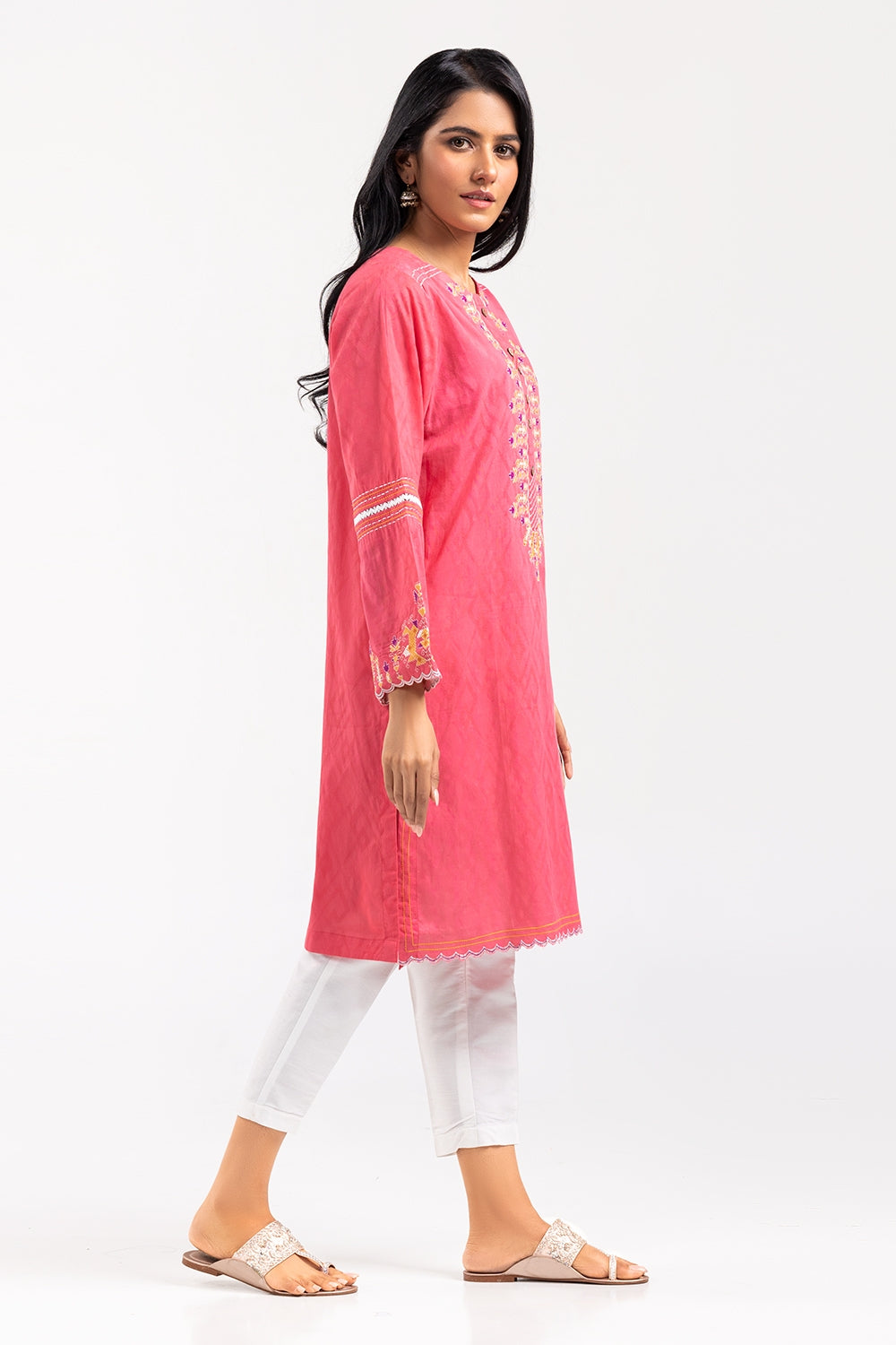 Dobby Dyed Embroidered Shirt