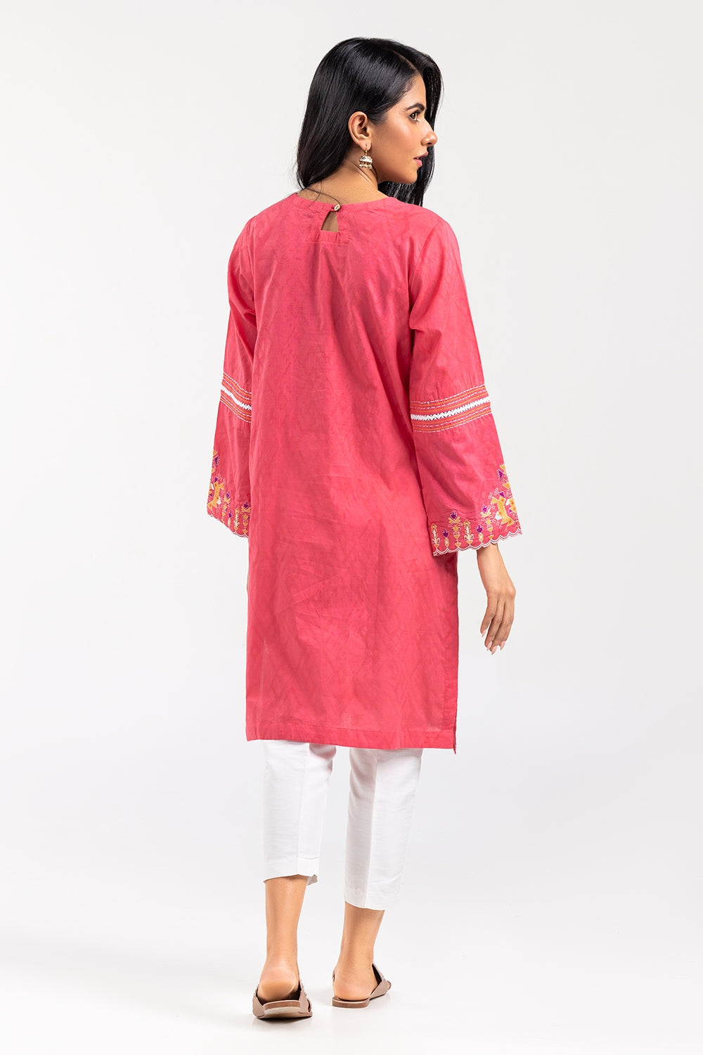Dobby Dyed Embroidered Shirt