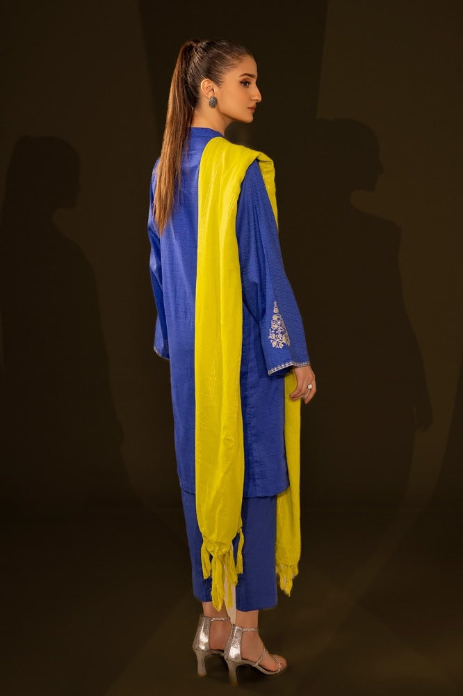 Jacquard Embroidered Shirt And Jacquard Dupatta