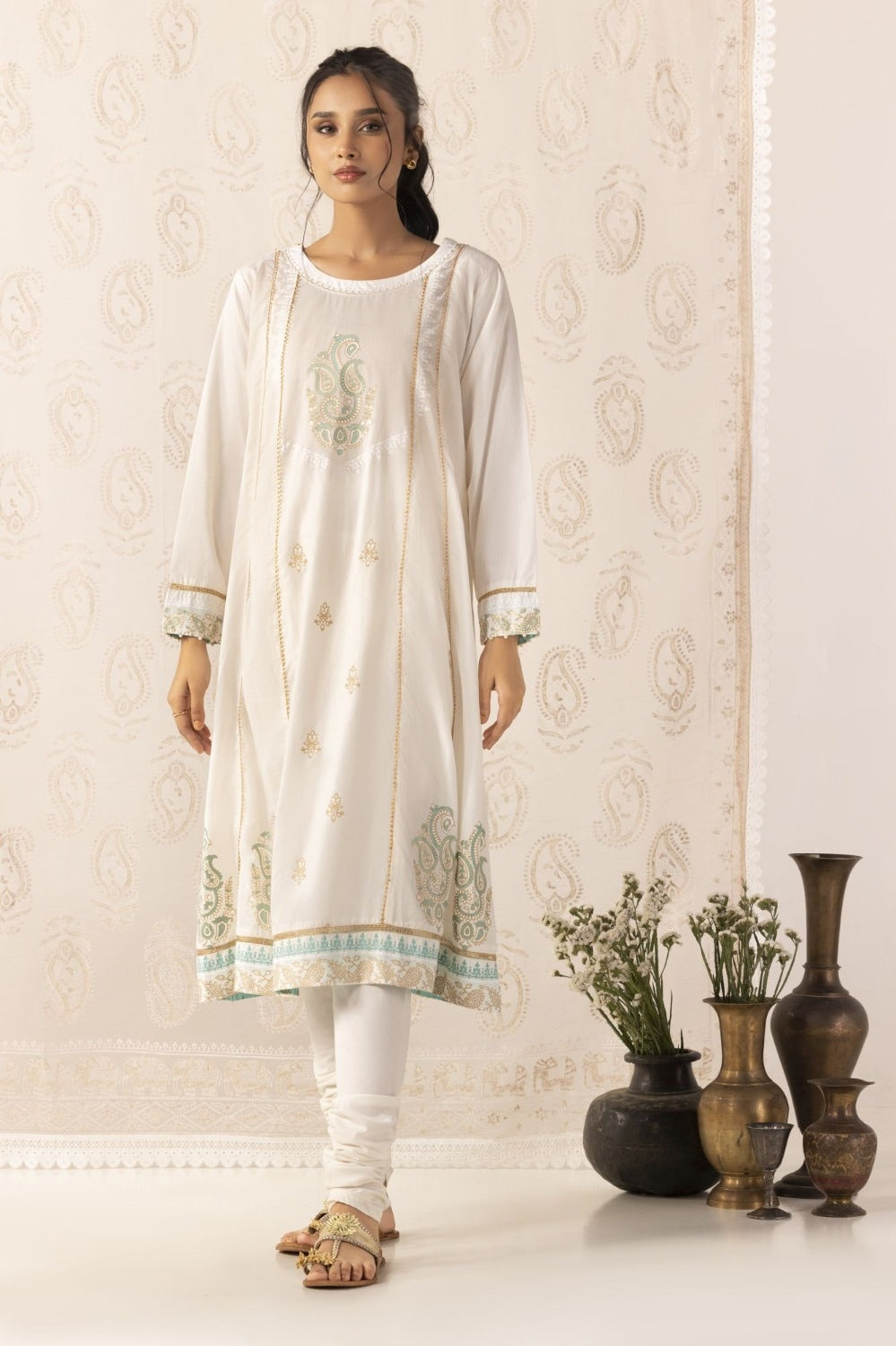 Shiny Hues Block Printed Shirt and Trouser