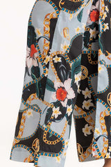 Satin Silk Printed Trouser