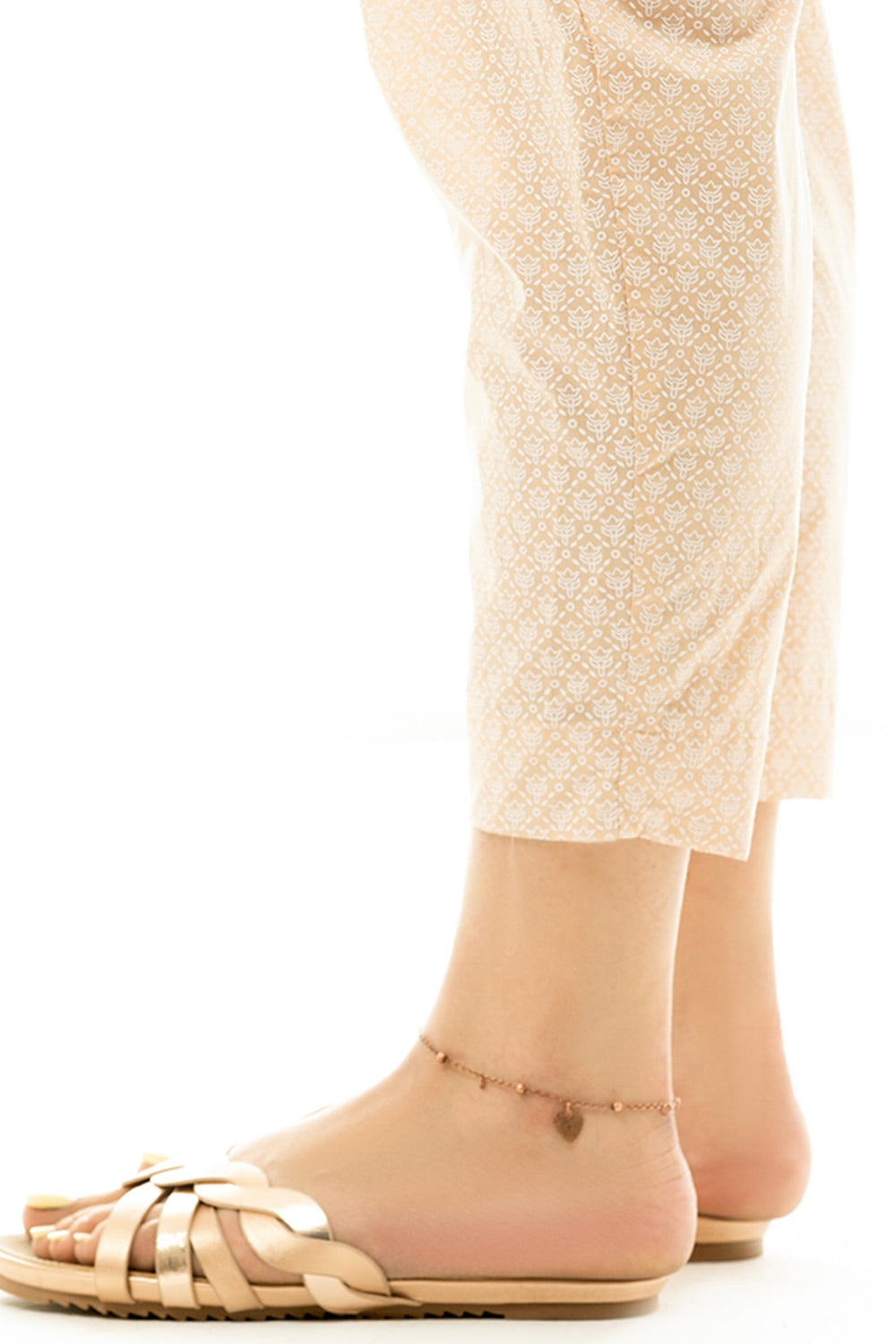 Cambric Lacquer Printed Trouser
