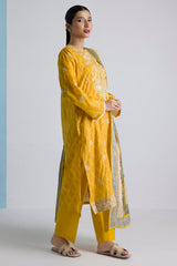 Embroidered Kurta Dupatta Trouser - 2061