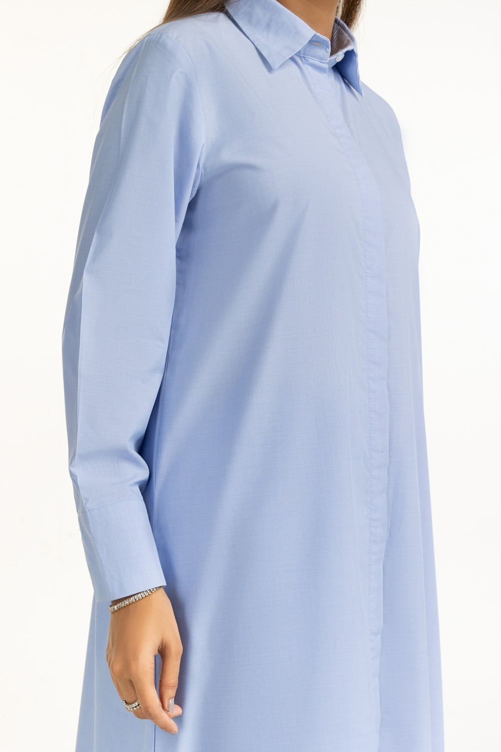 Yarn Dyed Button Down Shirt Dress